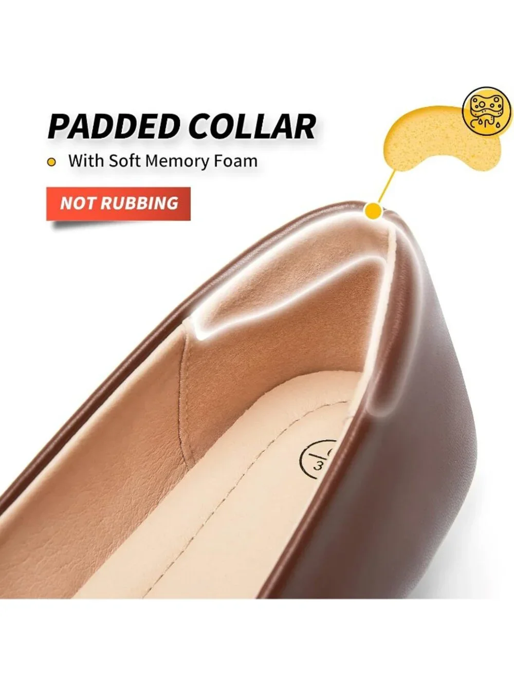 Women's Brown Crimping Suede Ballet Flats Pointed Toe Comfortable Dress Shoes